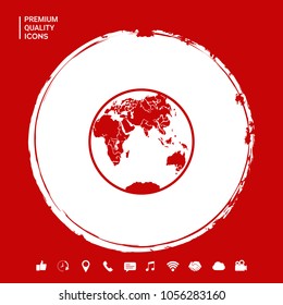 Earth logo icon