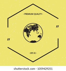 Earth logo icon