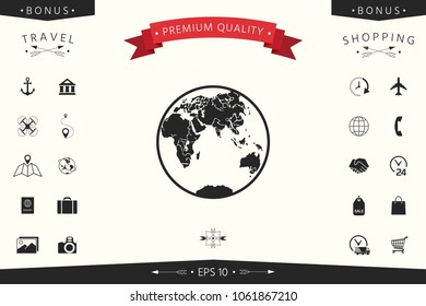Earth logo icon
