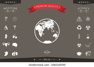 Earth logo icon