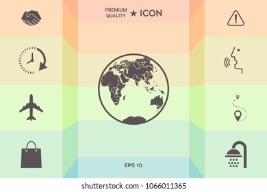 Earth logo icon