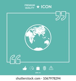 Earth logo icon