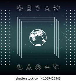 Earth logo icon