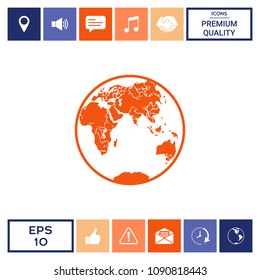 Earth logo icon