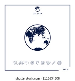 Earth logo icon