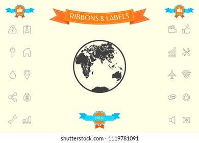 Earth logo icon