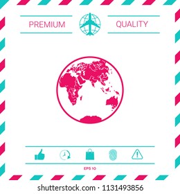 Earth logo icon