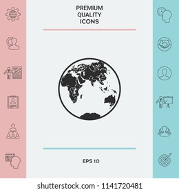 Earth logo icon