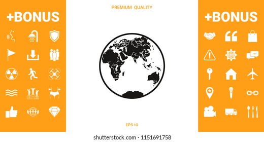 Earth logo icon