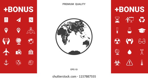 Earth logo icon