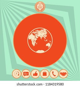 Earth logo icon