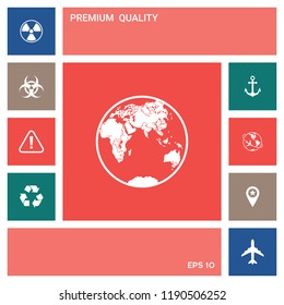 Earth logo icon