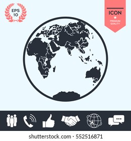 Earth logo icon