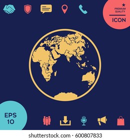 Earth logo icon