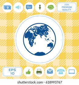 Earth logo icon