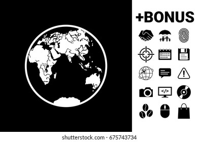 Earth logo icon