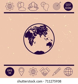 Earth logo icon