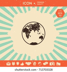 Earth logo icon