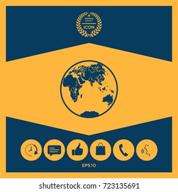 Earth logo icon