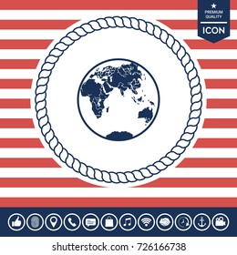 Earth logo icon