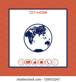 Earth logo icon