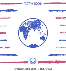 Earth logo icon