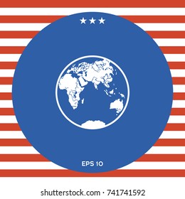 Earth logo icon