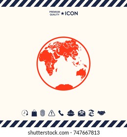 Earth logo icon