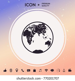 Earth logo icon