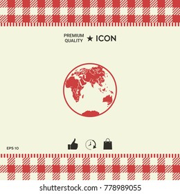 Earth logo icon