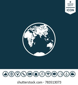 Earth logo icon