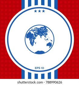 Earth logo icon