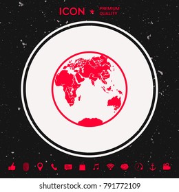 Earth logo icon