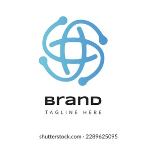 Earth logo icon design template elements. Usable for Branding, Business and Technology Logos.

