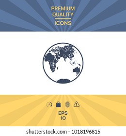 Earth logo icon. Element for your design