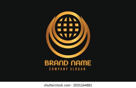 Earth logo or icon. vector earth, globe, nature logo, or icon design