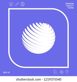 Earth logo symbol. Graphic elements for your design