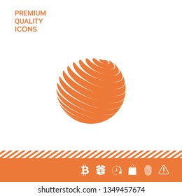 Earth logo symbol. Graphic elements for your design