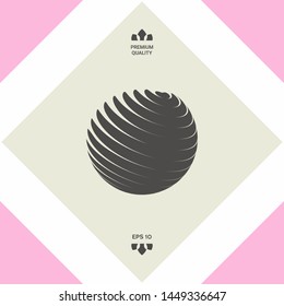 Earth logo symbol. Graphic elements for your design