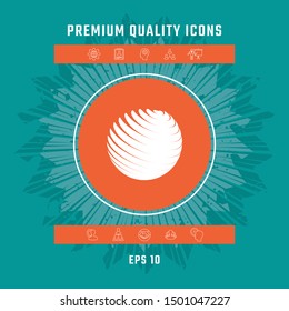 Earth logo symbol. Graphic elements for your design