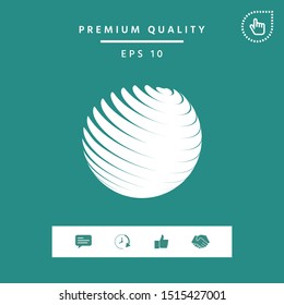 Earth logo symbol. Graphic elements for your design