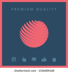 Earth logo symbol. Graphic elements for your design