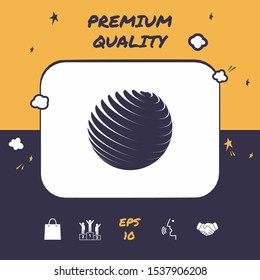 Earth logo symbol. Graphic elements for your design
