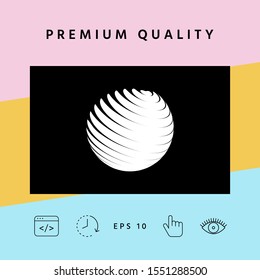Earth logo symbol. Graphic elements for your design
