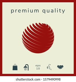 Earth logo symbol. Graphic elements for your design