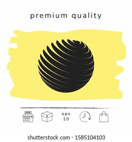 Earth logo symbol. Graphic elements for your design