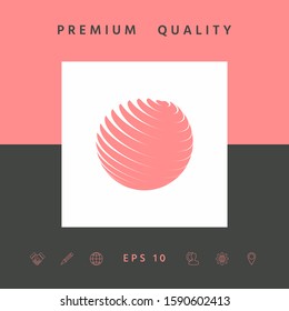 Earth logo symbol. Graphic elements for your design