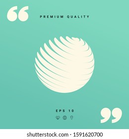 Earth logo symbol. Graphic elements for your design