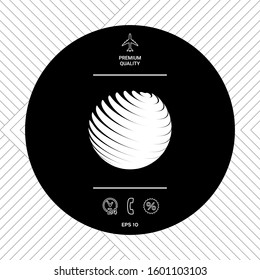 Earth logo symbol. Graphic elements for your design