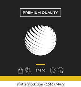 Earth logo symbol. Graphic elements for your design